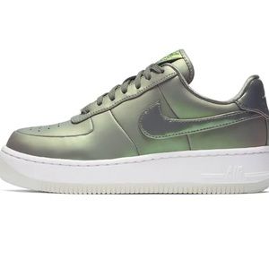 Women’s Nike Airforce 1 Upstep Premier Lx Dark Stucco 9.5 aa3964-001